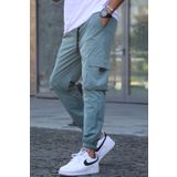 Madmext 5461 Yeşil Kargo Cep Erkek Jogger Pantolon