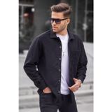 Madmext 5580 Siyah Regular Fit Oduncu Erkek Gömlek