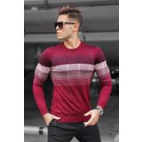 Madmext 5608 Bordo Bisiklet Yaka Erkek Kazak