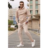 Madmext 5633 Bej Erkek Eşofman Takımı
