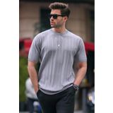 Madmext 5684 Gri Erkek T-shirt