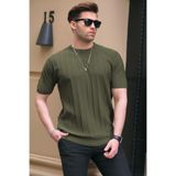 Madmext 5684 Haki Erkek T-shirt