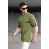 Madmext 5806 Erkek Haki T-shirt