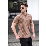 Madmext 5822 Erkek Polo Yaka Beyaz T-Shirt