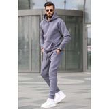 Madmext 5905 Füme Kapüşonlu Basic Erkek Eşofman Takımı