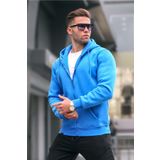 Madmext 6033 Saks Kapüşonlu Regular Fit Erkek Sweatshirt