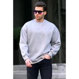 Madmext 6048 Gri Erkek Sweatshirt