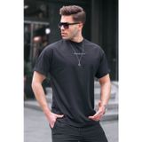 Madmext 6060 Siyah Likralı Basic Erkek T-shirt