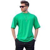 Madmext 6066 Parlak Yeşil Oversize Erkek T-shirt