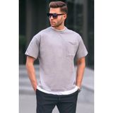 Madmext 6090 Gri Basic Erkek T-shirt