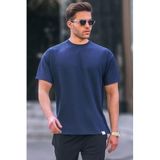 Madmext 6099 Lacivert Regular Fit Basic Erkek T-shirt