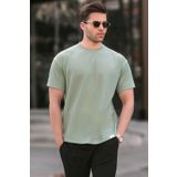 Madmext 6099 Mint Yeşili Regular Fit Basic Erkek T-shirt