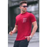 Madmext 6102 Bordo Regular Fit Yama Cepli Erkek T-shirt