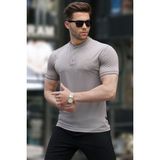 Madmext 6107 Bej Hakim Yaka Polo Erkek T-shirt