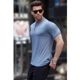 Madmext 6107 Lacivert Erkek Polo T-shirt
