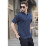 Madmext 6126 Lacivert Polo Yaka Basic Erkek T-shirt