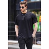 Madmext 6127 Siyah Oversize Basic Erkek T-shirt