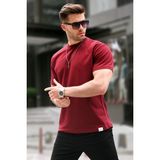 Madmext 6131 Bordo Regular Fit Basic Erkek T-shirt