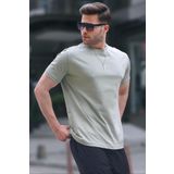 Madmext 6131 Çağla Yeşili Regular Fit Basic Erkek T-shirt