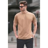 Madmext 6131 Kapuçino Regular Fit Basic Erkek T-shirt