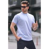 Madmext 6131 Mavi Regular Fit Basic Erkek T-shirt