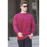Madmext 6136 Bordo Erkek Sweatshirt