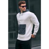 Madmext 6138 Ekru Erkek Sweatshirt