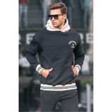 Madmext 6139 Siyah Erkek Sweatshirt