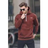 Madmext 6143 Koyu Kahverengi Erkek Sweatshirt