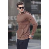 Madmext 6151 Kahverengi Erkek Sweatshirt