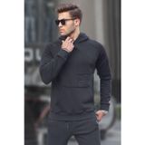 Madmext 6151 Siyah Erkek Sweatshirt