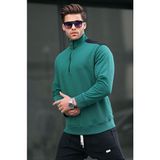 Madmext 6157 Koyu Yeşil Erkek Sweatshirt