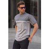 Madmext 6177 Füme Renk Bloklu Erkek T-shirt