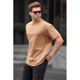 Madmext 6178 Kapuçino Desenli Erkek T-shirt