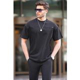Madmext 6196 Siyah Oversize Erkek T-shirt