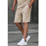 Madmext 6501 Taş Rengi Basic Erkek Şort