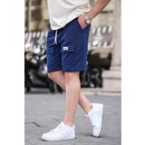 Madmext 6533 Lacivert Erkek Basic Şort
