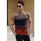 Madmext 9280 Camel Polo Yaka Erkek T-shirt