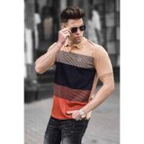 Madmext 9280 Camel Renk Bloklu Polo Yaka Erkek T-shirt