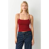 Madmext Açık Bordo Ayarlanabilir Kopçalı Askı Kadın Atlet MG2676 - XL