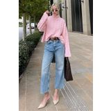 Madmext Açık Mavi Kadın Mom Jean MG2033