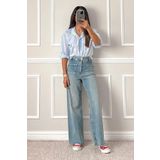 Madmext Açık Mavi Ön Cepli Kadın Jean Pantolon Mg2500