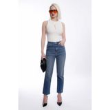 Madmext Açık Mavi Slim Fit Kadın Mom Jean MG1738