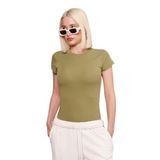 Madmext Açık Yeşil Bisiklet Yaka Basic Kadın T-Shirt Mg2479,Açık Yeşil XS