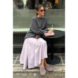 Madmext Antrasit Bisiklet Yaka Kadın Triko Kazak Mg2494,Antrasit L