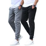 Madmext Antrasit/Siyah Basic 2'li Paket Erkek Eşofman E7444