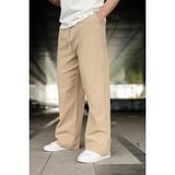 Madmext Bej %100 Pamuklu Bol Paça Erkek Pantolon E6586
