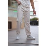 Madmext Bej %100 Pamuklu Rahat Kesim Erkek Pantolon E6565
