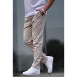 Madmext Bej Düz Paça Erkek Pantolon 6530,Bej S