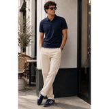 Madmext Bej Düz Paça Erkek Pantolon Günlük Kullanım İçin Regular Fit 60% Polyester 40% Pamuk